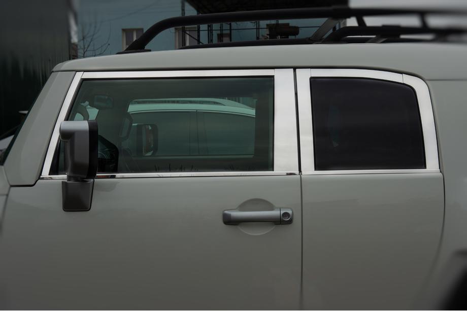 Toyota FJ Cruiser 2006–2022 Ikkunalistojen sarja (ruostumaton teräs, 16 osaa) Kuva 12