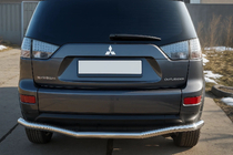 Mitsubishi Outlander 2006–2012 Takasuojakaari D125201 (ruostumaton teräs) kuva 1