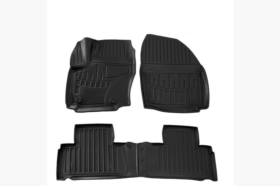 Ford S-Max 2007–2014 Stingray 3D sisätilan lattiamattosarja (OWAL-klipsit) (4 kpl, polyuretaani) Image