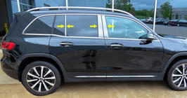 Mercedes GLB X247 2019– Pilarilistat (ruostumaton teräs) kuva 1