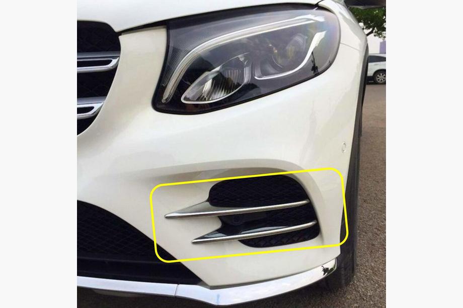 Mercedes GLC X253 2015–2022 Etupuskurin sivulistat V1 (ruostumaton teräs) Image