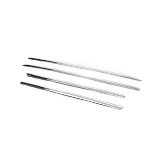 Ruostumattomat teräskoriste-/listasuojat Tit-designs (4 kpl) kuva 3