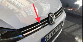 Volkswagen Golf 7/E-Golf 2012–2020 Etusäleikön listat 2017-2020 (ruostumaton teräs) kuva 3