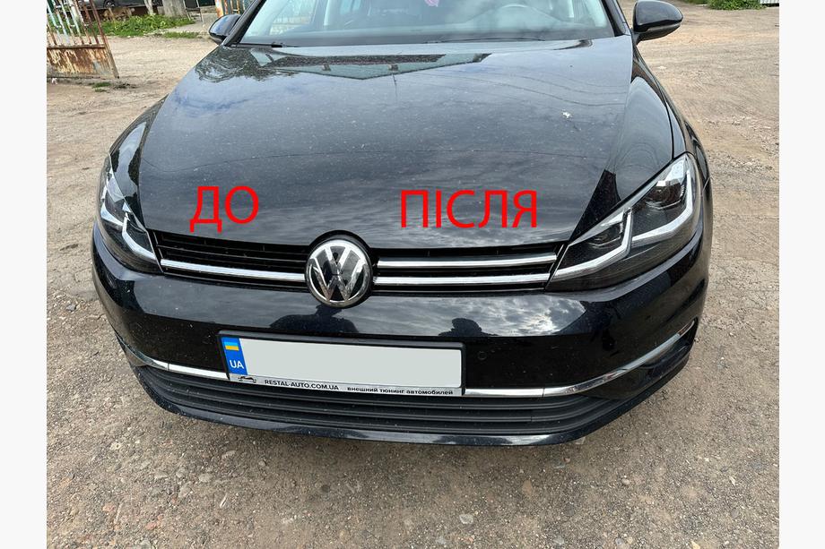 Volkswagen Golf 7/E-Golf 2012–2020 Etusäleikön listat 2017-2020 (ruostumaton teräs) Image
